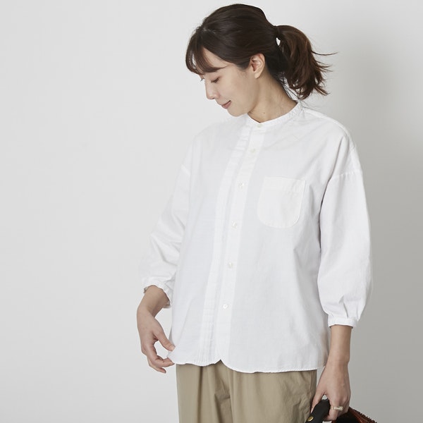 C.P.KOO/khadi cotton ピンタックシャツ -【当店限定】透けないカディ