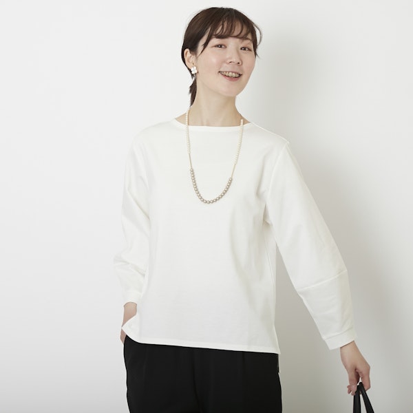 TUTIE./スーピマコットンフロントタックブラウス -着心地の良さ