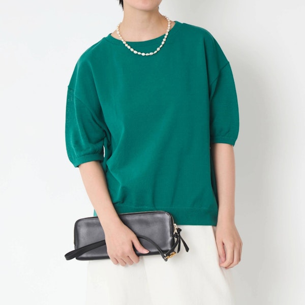 SAIFUKU/洗える綿麻ストレッチTシャツ