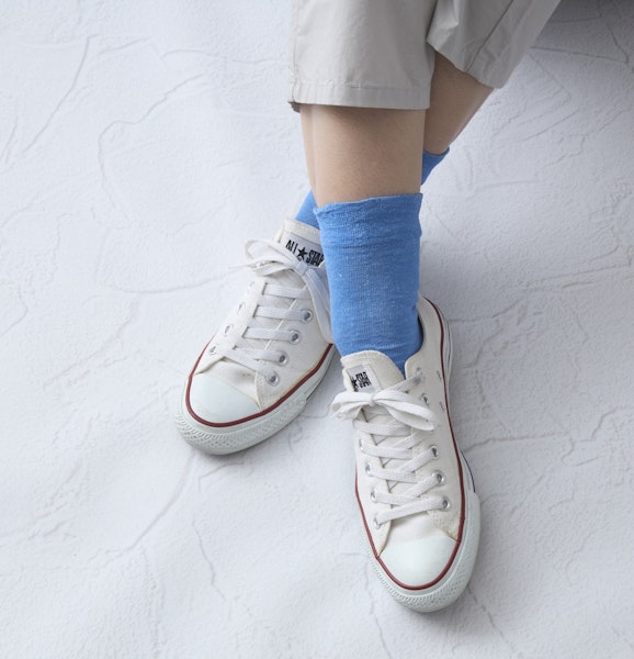 LINEN & BASIC/リネンのゆるソックス