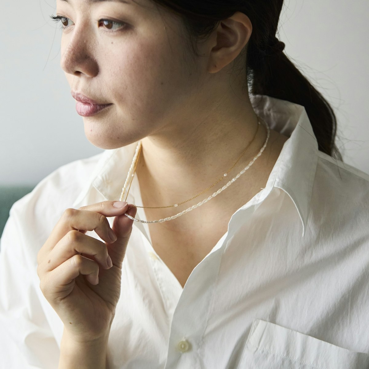 misa/Kilka two way magnet clasp necklace