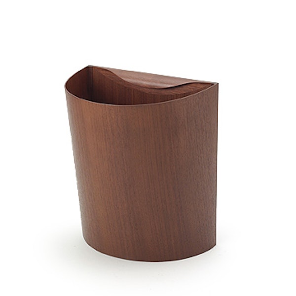 fioretto/ダストボックス 小 ウォルナット材 -コンパクトサイズの木製