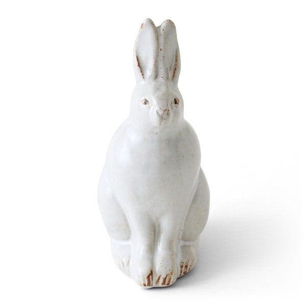 sen/動物のオブジェ rabbit（ウサギ） -シュールな表情でこちらを見て 