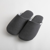 ABE HOME SHOES/脱げにくい綿麻のスリッパ M