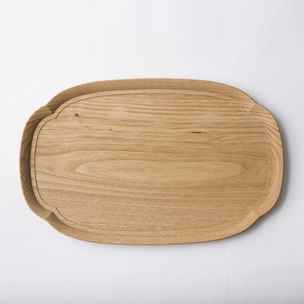 四十沢木材工芸/KITO 長木瓜盆 大 -お盆、皿、敷物をこれ一枚で 