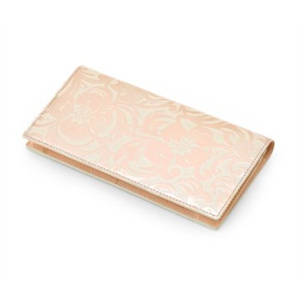 Coquette/長財布 フルール ピンクゴールド -イタリアの花モチーフが華やかな革製財布 スタイルストア