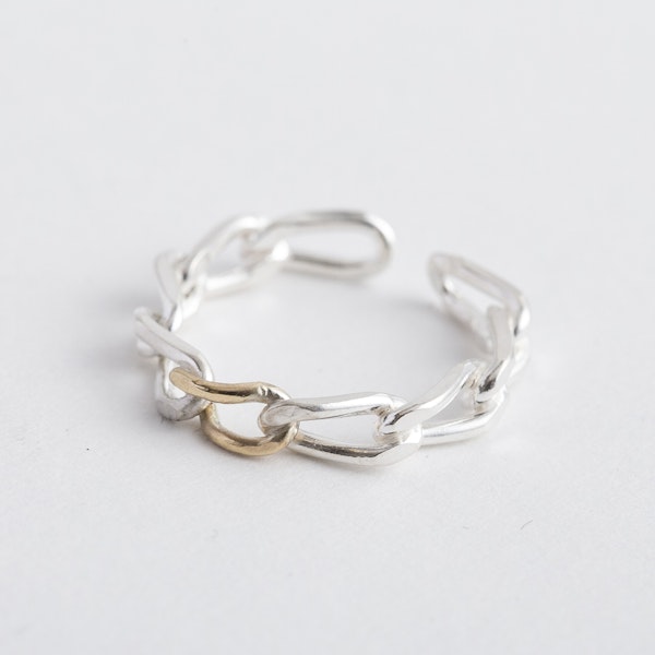 MEGUMI TOYOKAWA/Oval Chain Ring -サイズを気にしなくていい