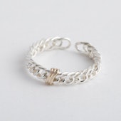 MEGUMI TOYOKAWA/Rippled chain Ring