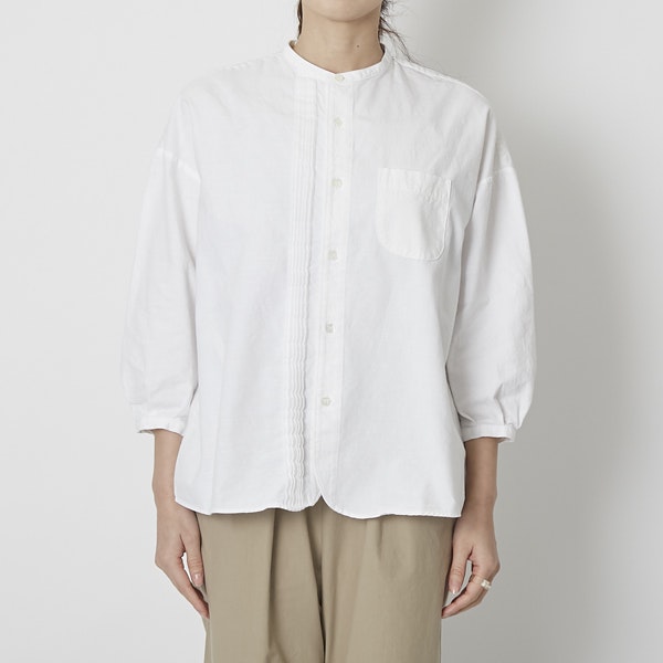 C.P.KOO/khadi cotton ピンタックシャツ - 【当店限定】透けないカディコットンシャツ