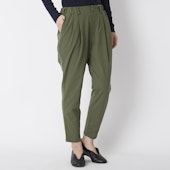 WESTWOOD OUTFITTERS/きれいめ無地のタックテーパードパンツ