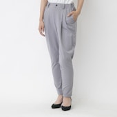 WESTWOOD OUTFITTERS/きれいめ無地のタックテーパードパンツ