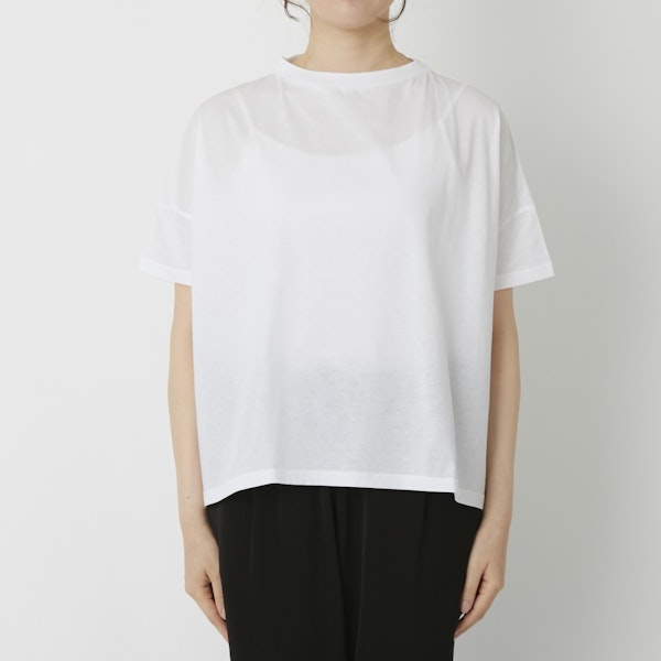 NARU/サイロプレミアムワイドTシャツ - ひんやり爽やかな肌触りが嬉しい、なめらか綿のワイドTシャツ