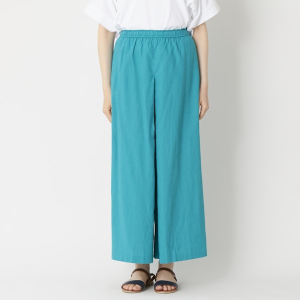 Fanaka/リネンのフレアーパンツ -スカートとパンツのいいとこどり 