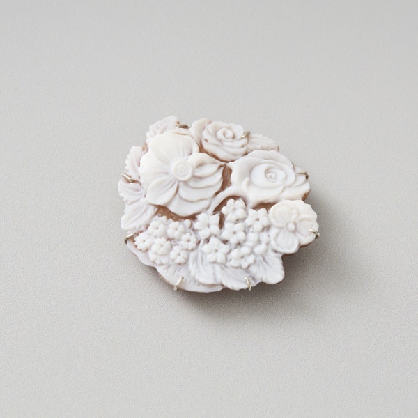 La mascotte cameo collection/ローランボーニッシュコラボレーション　2WAYブローチ