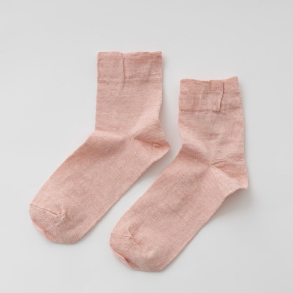 LINEN & BASIC/リネンのゆるソックス