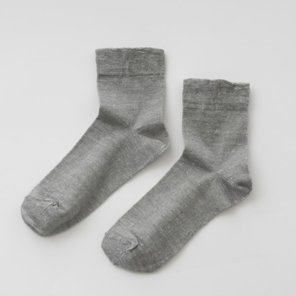 LINEN & BASIC/リネンのゆるソックス