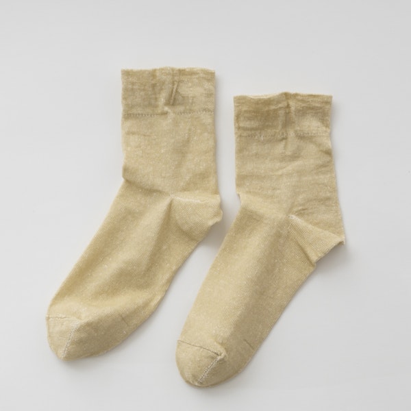 LINEN & BASIC/リネンのゆるソックス