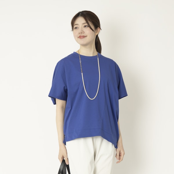 Kilka×assiette涼しくてすっきり見えが叶うアシンメトリーカットソー