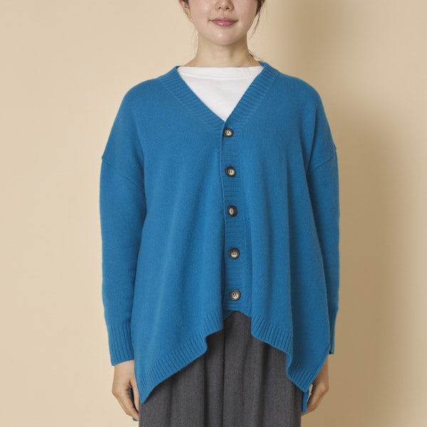 NARU/タスマニアラムAラインカーディガン