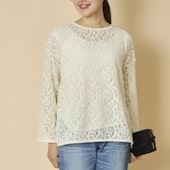 denicher/ウールレースプルオーバー