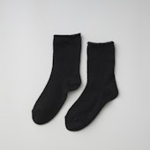 くらしきぬ/シルク&ウール パイル先丸靴下