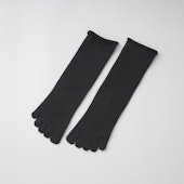 くらしきぬ/シルク&ウール パイル5本指靴下