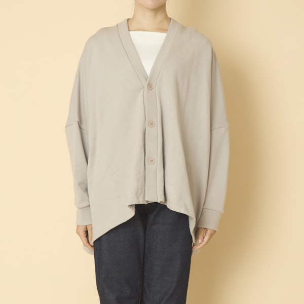 ciroc/コーマ裏毛カーディガン