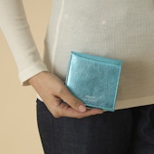 MUZICA VITA/インド山羊革2つ折り　ラメ財布