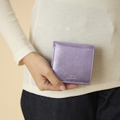 MUZICA VITA/インド山羊革2つ折り　ラメ財布