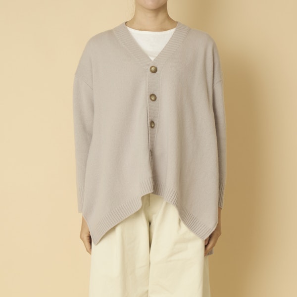 NARU/タスマニアラムAラインカーディガン