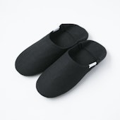 ABE HOME SHOES/帆布のバブーシュ L
