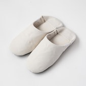 ABE HOME SHOES/帆布のバブーシュ M