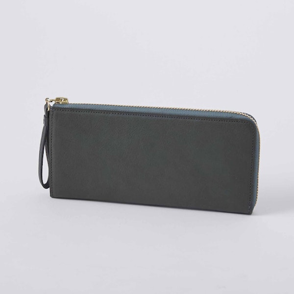 THE PITH/LONG L-ZIP WALLET ネイビー-