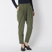 WESTWOOD OUTFITTERS/きれいめ無地のタックテーパードパンツ