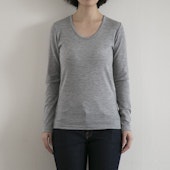 DAYS/ウールフライスUネックTシャツ