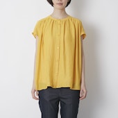 Kilka/着やせして見えるギャザーフレンチスリーブブラウス