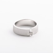 LISRIQUE/point pinky ring ダイヤモンド