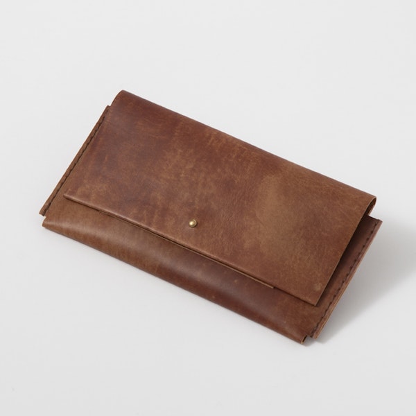KAKURA/薄くて軽い長財布 ロングウォレット sukima - 牛革なのにここまで薄い＆軽いのは初めて！国産手縫い仕立ての長財布