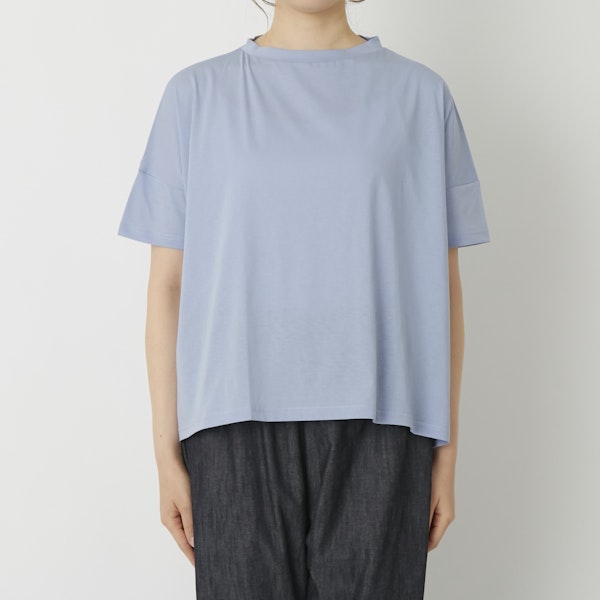 NARU/サイロプレミアムワイドTシャツ - ひんやり爽やかな肌触りが嬉しい、なめらか綿のワイドTシャツ